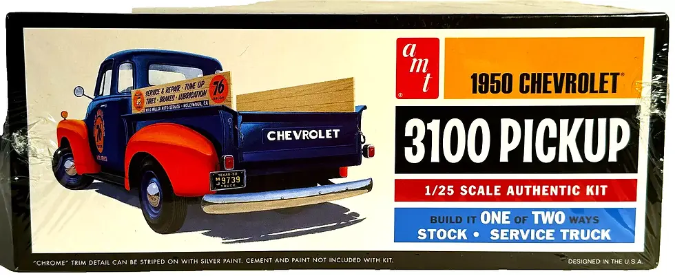 AMT 1/25 Scale 1950 CHEVROLET 3100 PICKUP UNION 76 NEW Sealed Kit 1076 Car Seal