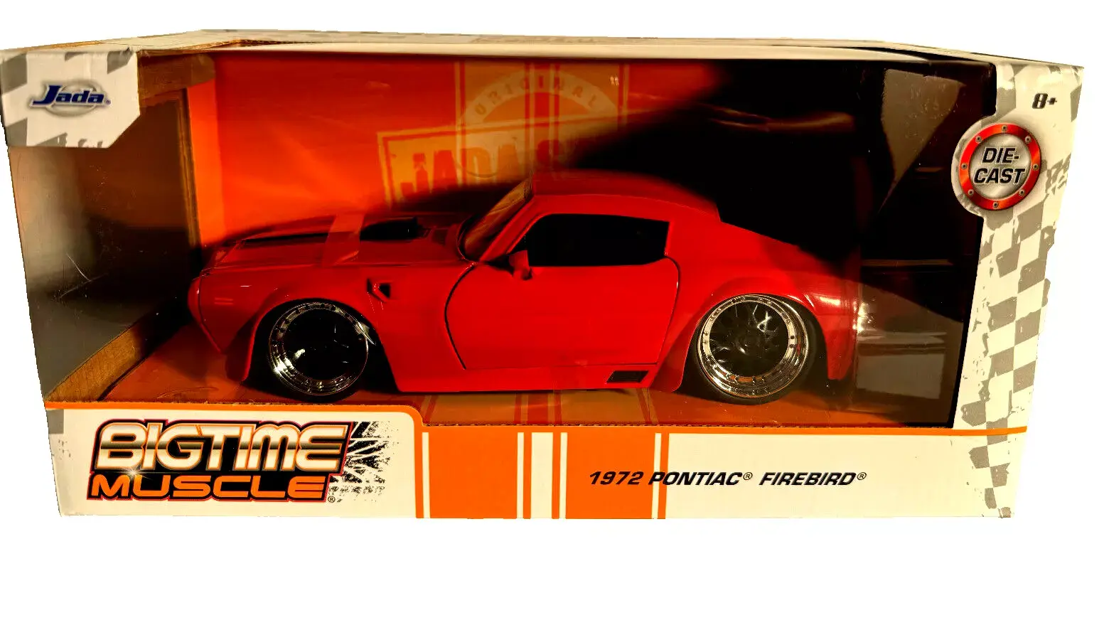 Jada 1:24 Bigtime Muscle 1972 Pontiac Firebird Diecasr Model Car Red Sealed New