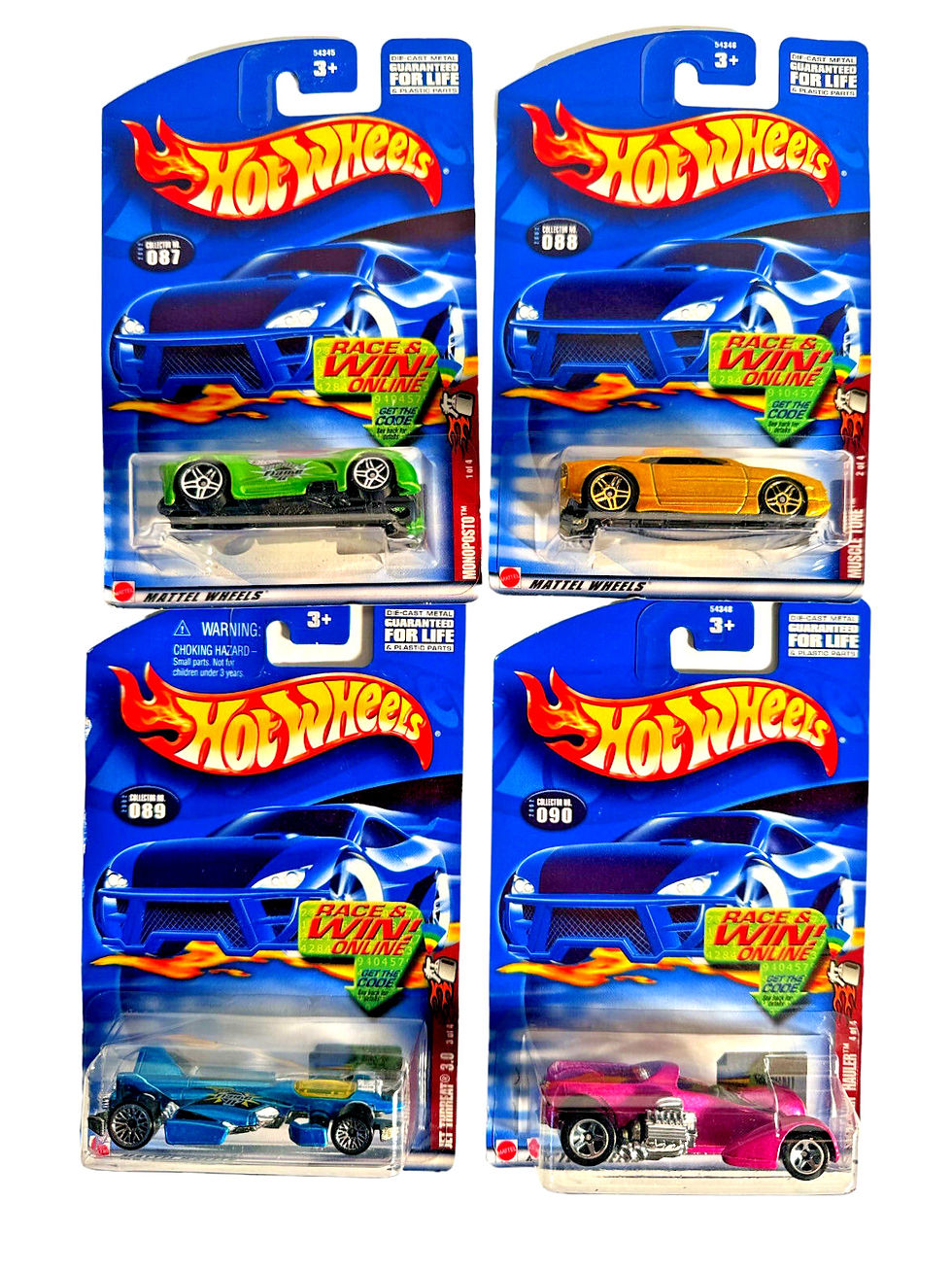 Hot Wheels SPECTRAFLAME II series Set Of 4 Cars