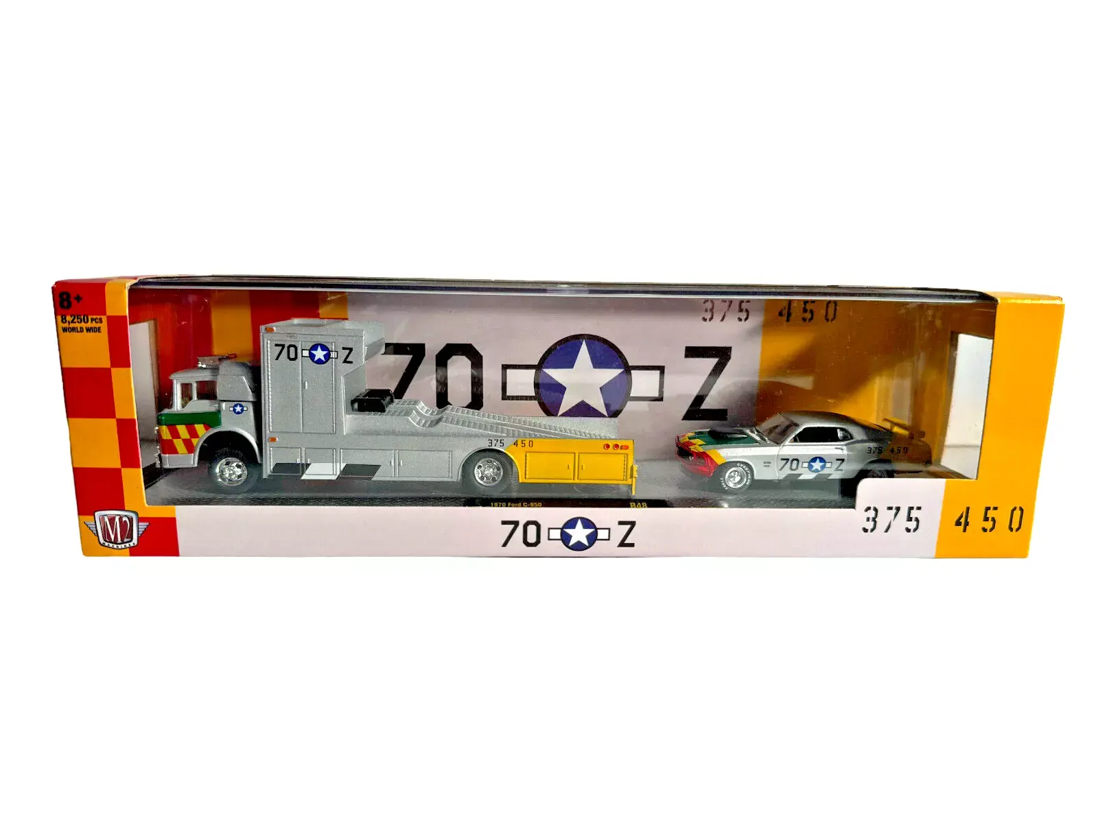 M2 Machines Auto Haulers - 1970 Ford C950 & 1970 Mustang BOSS 429 - R48 New