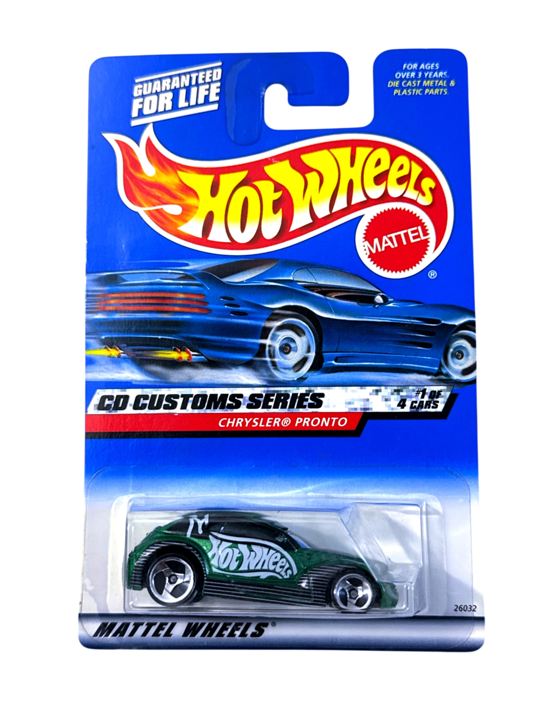Hot Wheels CD Customs Series #1 of 4 Cars Chrysler Pronto 2000 #029 Green