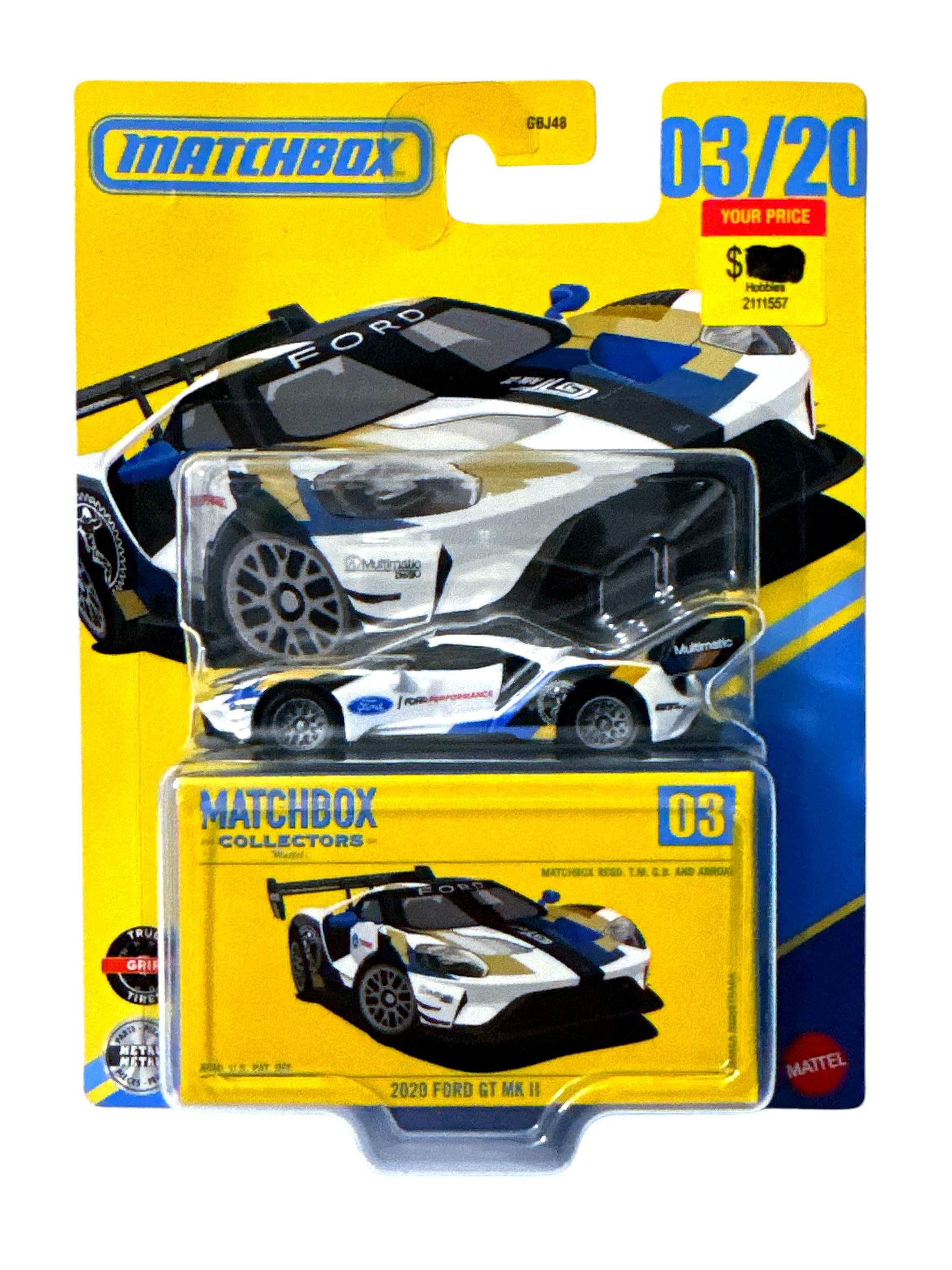 MATCHBOX 2020 FORD GT MK II MATCHBOX COLLECTORS