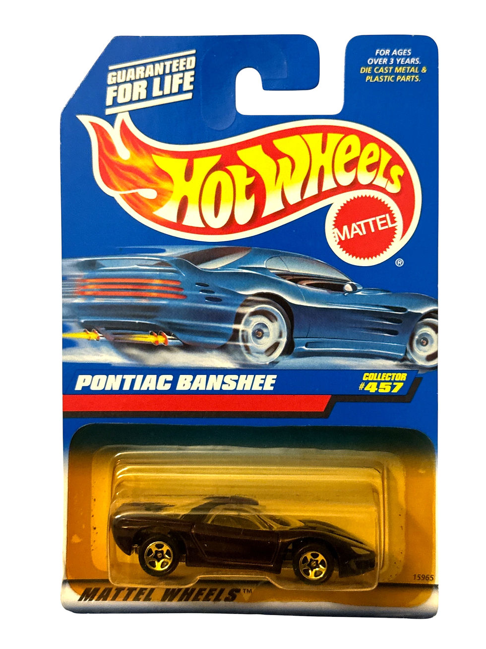 1998 Hot Wheels #457 Metallic Purple Pontiac Banshee 5sp/LW Wheels Variation
