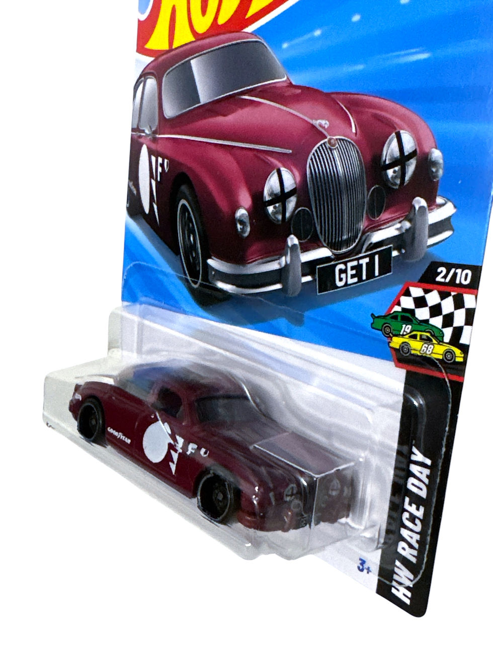 2025 HOT WHEELS D CASE JAGUAR MK1 MAROON HW RACE DAY 2/10