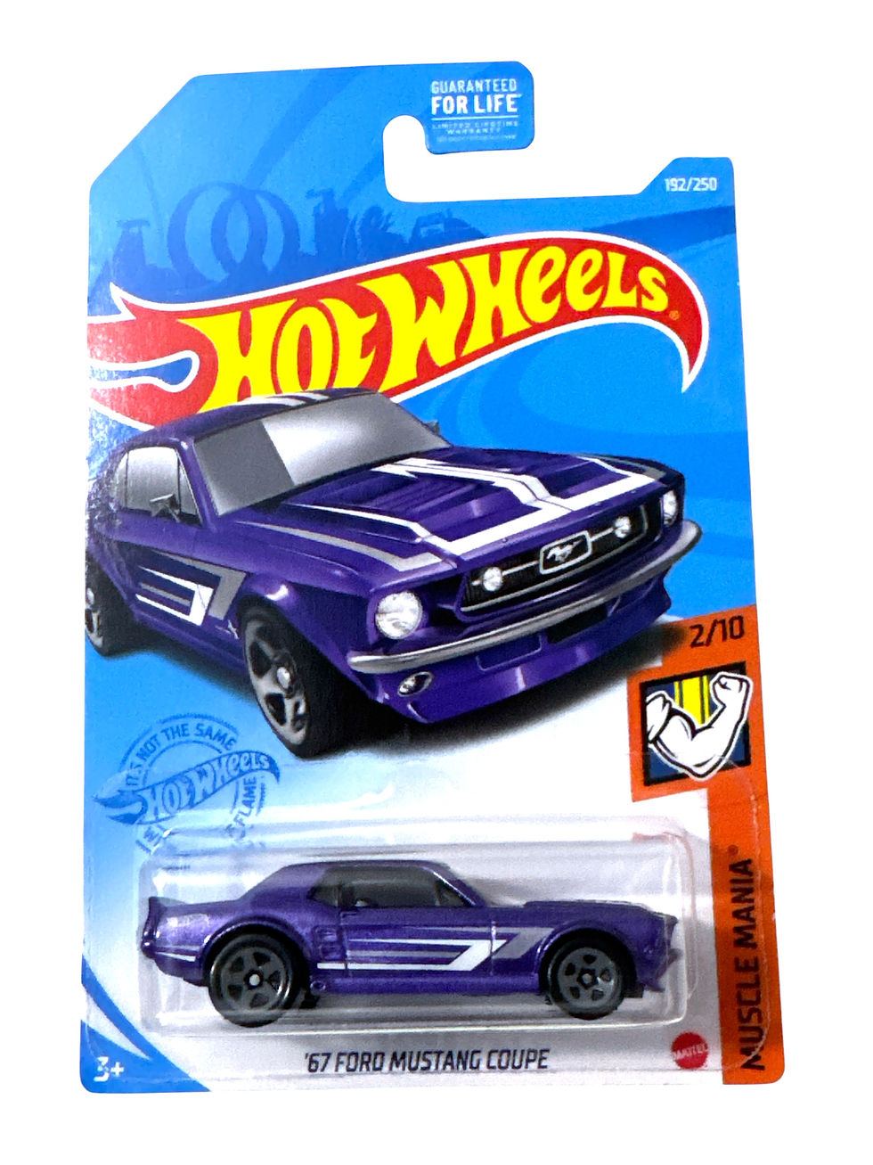 Hot Wheels 2021 '67 Ford Mustang Coupe Metalflake Purple Muscle Mania 2/10