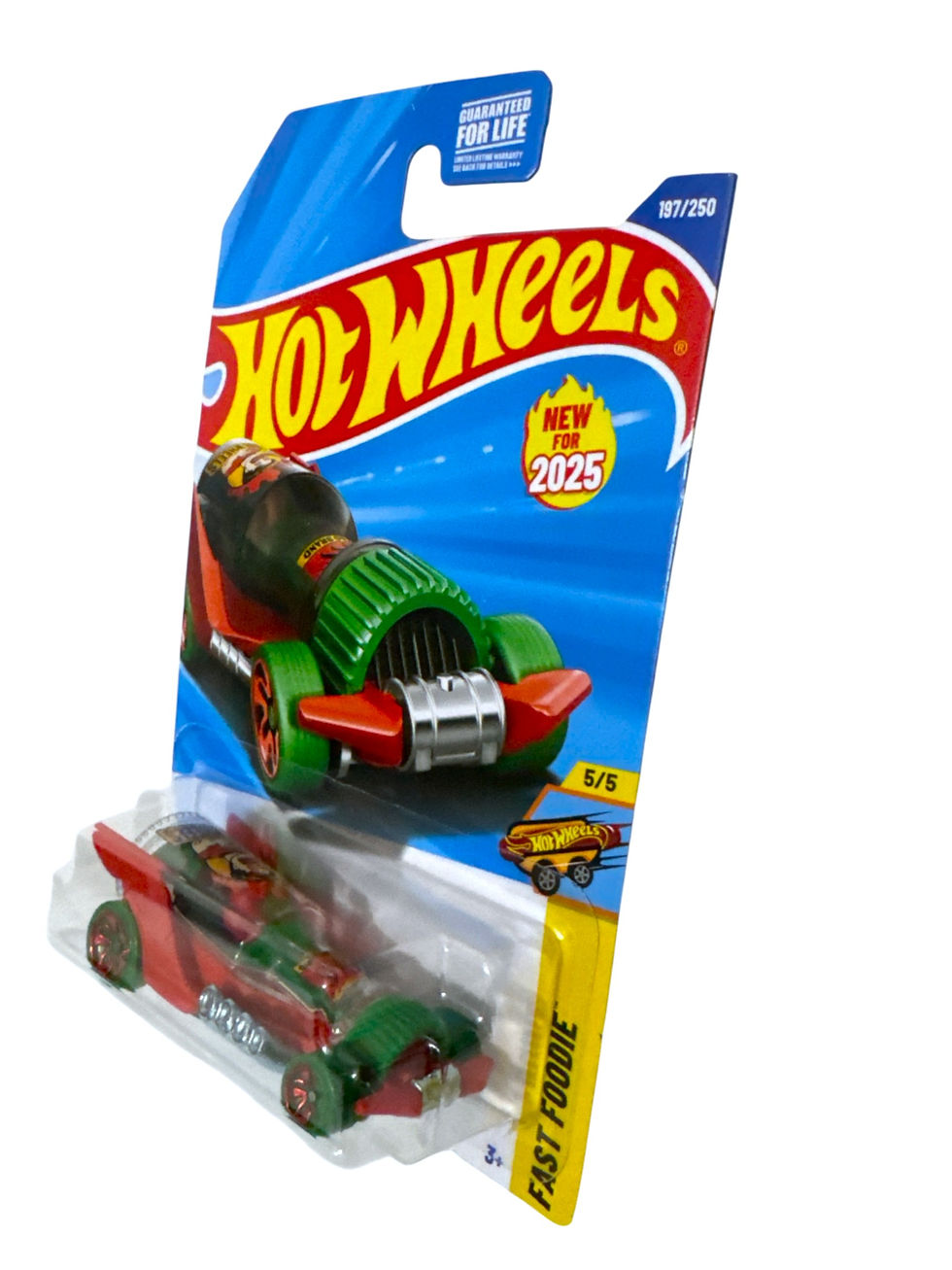 Hot Wheels 2025 Hot Wheengs Fast Foodie Hot Wings Hot Sauce Red J CASE #197 5/5