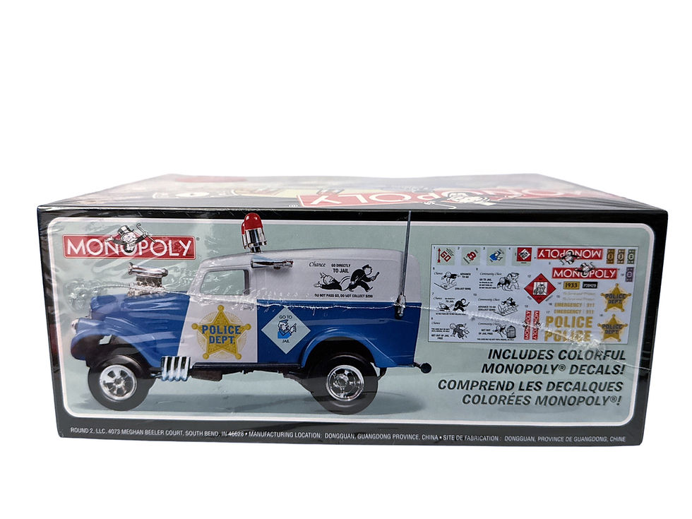 MONOPOLY 1933 Willys Panel Van Paddy Wagon 85 Anniversary Plastic Model Kit