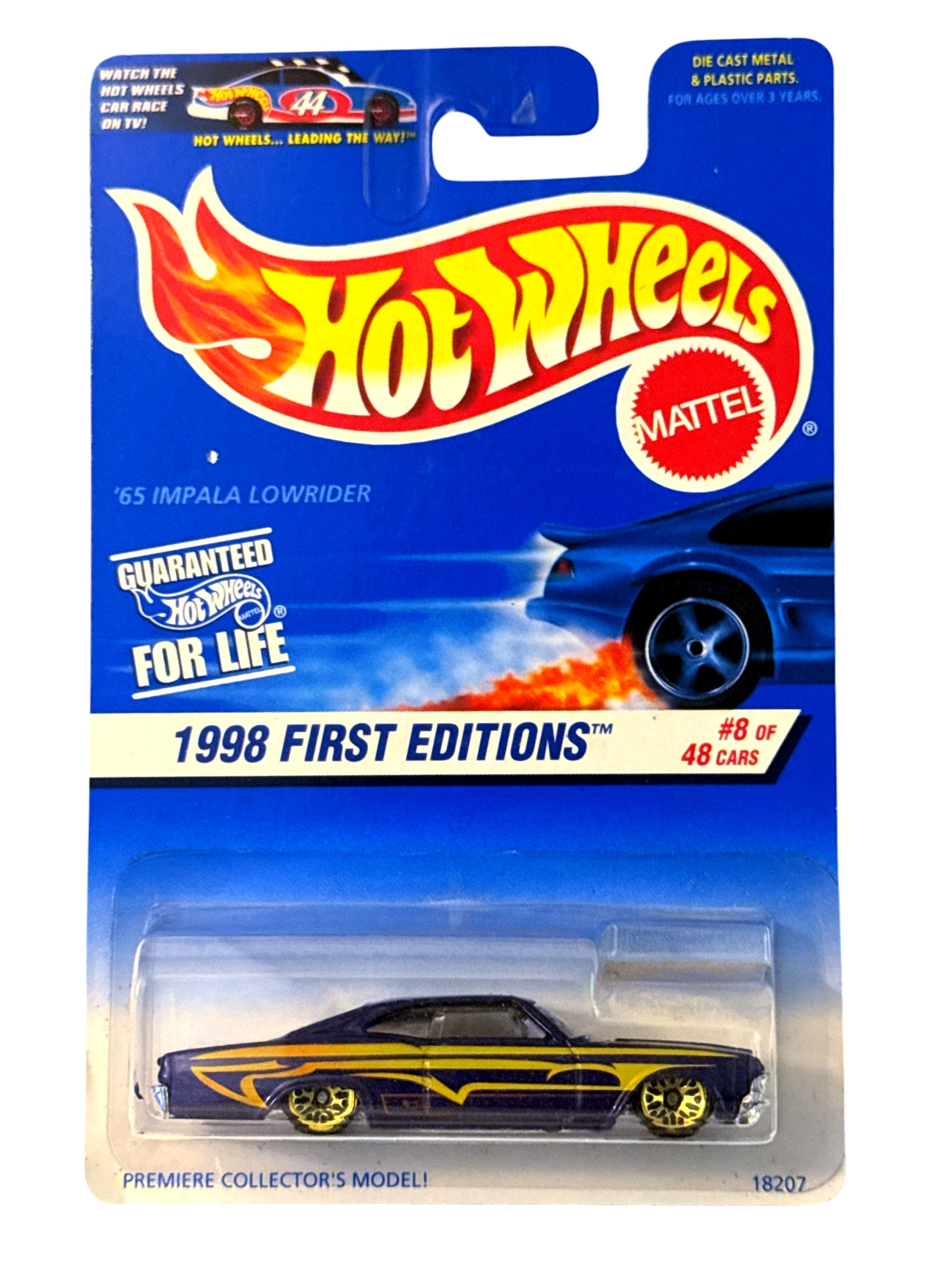 Hot Wheels 1998 First Editions ‘65 Impala Lowrider in Purple LW #635 Y3