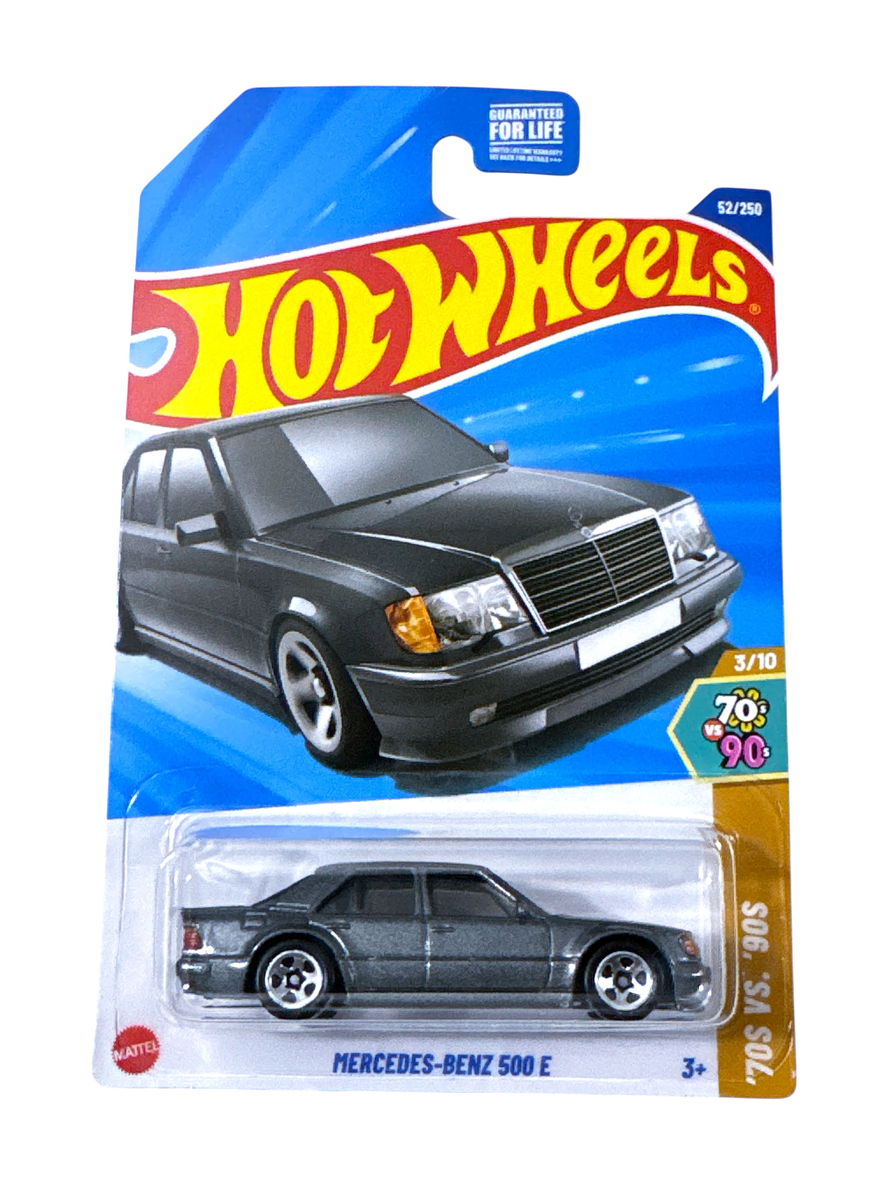 2025 Hot Wheels Mercedes-Benz 500E #52 Dark Gray Metallic
