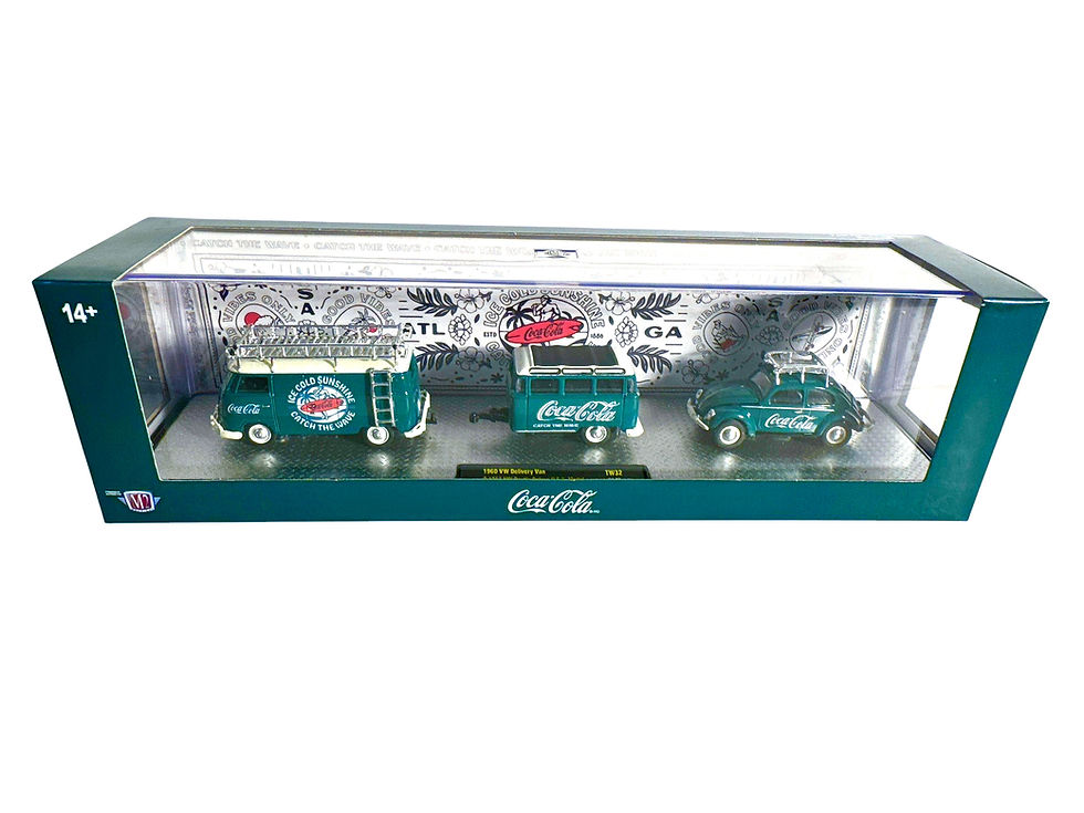 2 Machines Auto Hauler TW32 1960 VW Delivery Van 1953 VW Beetle Deluxe