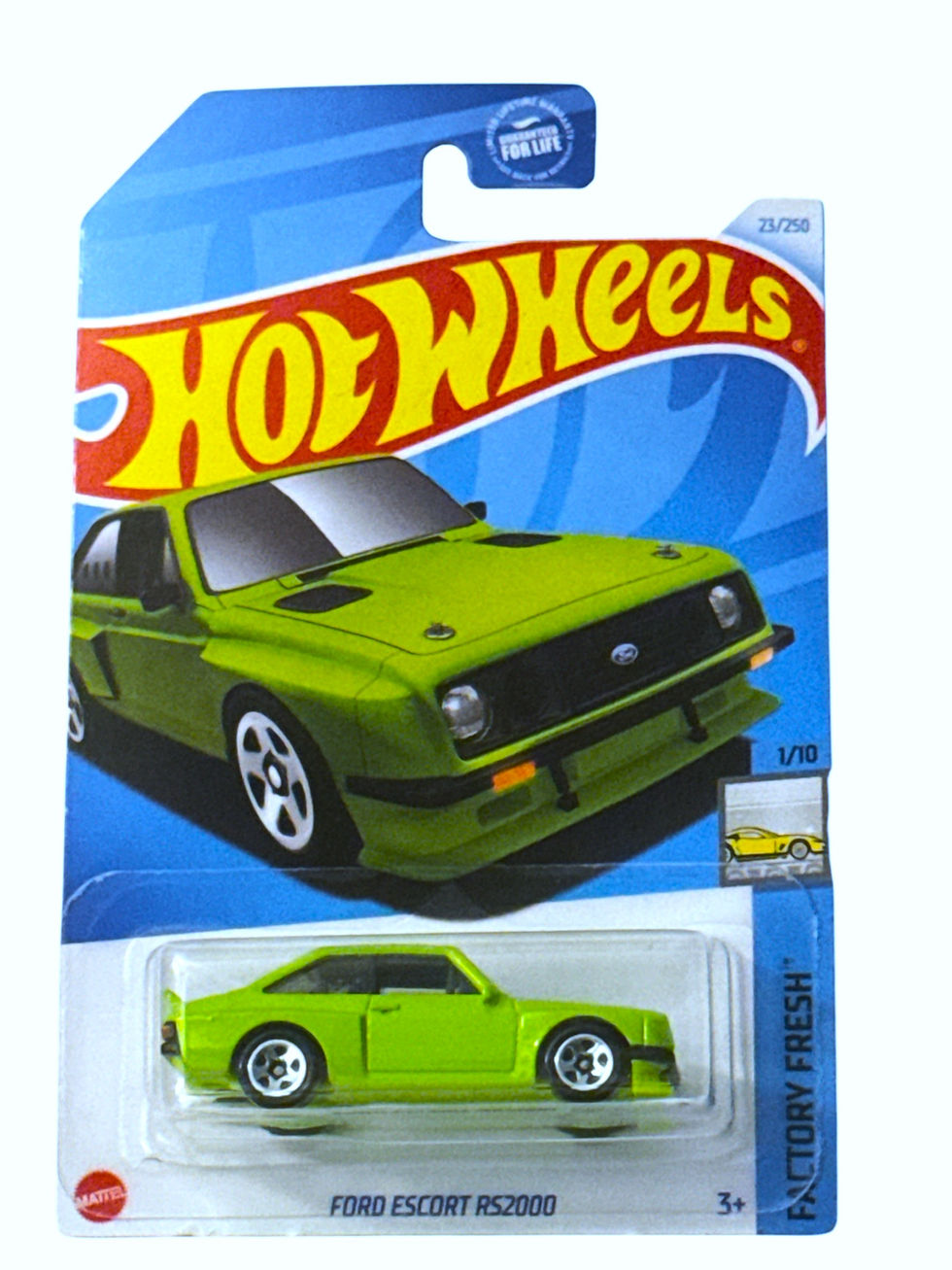 Hot Wheels Factory Fresh 1/10 Ford Escort RS2000 23/250 Green