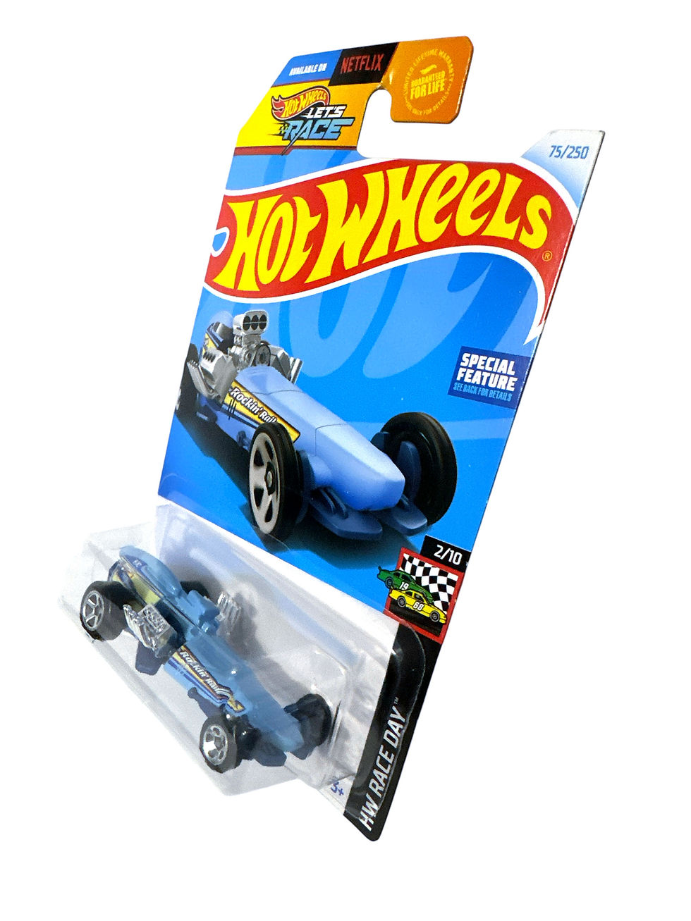 Hot Wheels Rockin' Railer HW Race Day #2/10 Diecast Blue 1:64 Scale