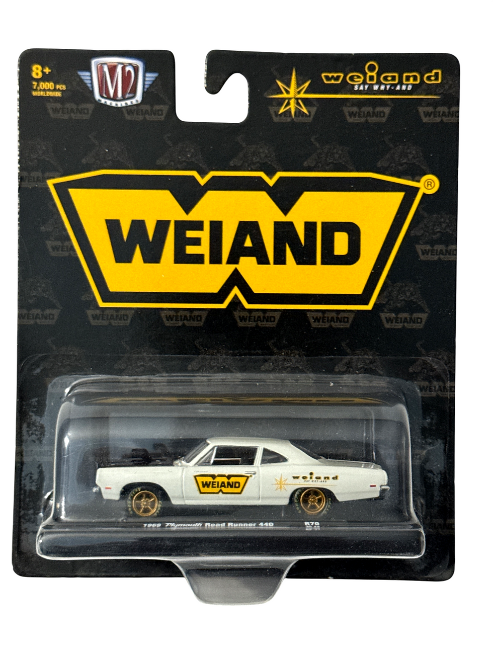 M2 Machines Auto-Drivers 1:64 R70 1969 Plymouth Road Runner 440 Weiand NIP