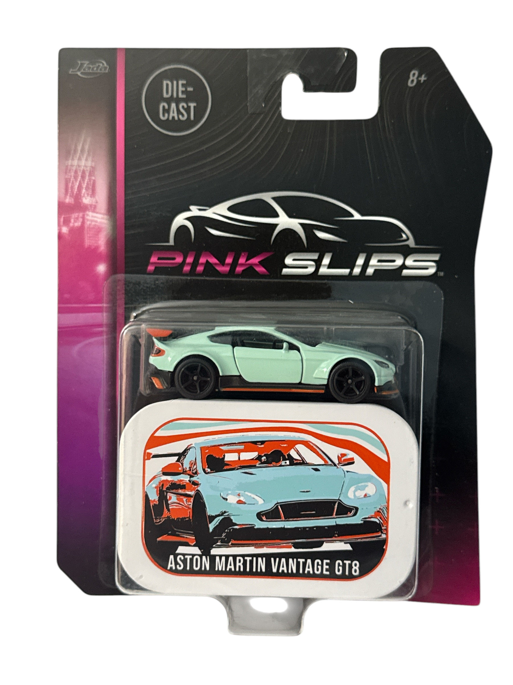 Aston Martin Vantage GT8 Blue 1:64 Scale Pink Slips Jada 213291003