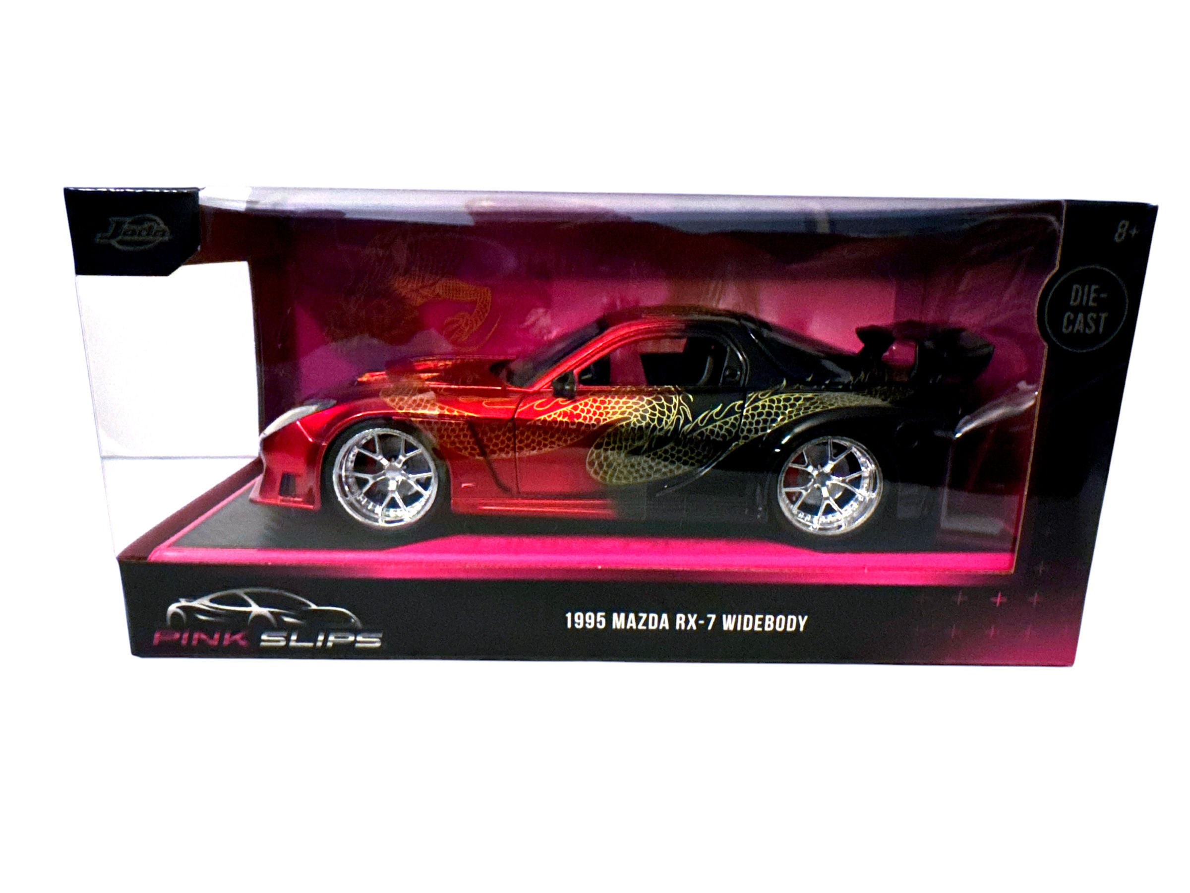 JADA TOYS - PINK SLIPS SERIES CAR - 199 MAZDA RX-7 WideBody Candy...