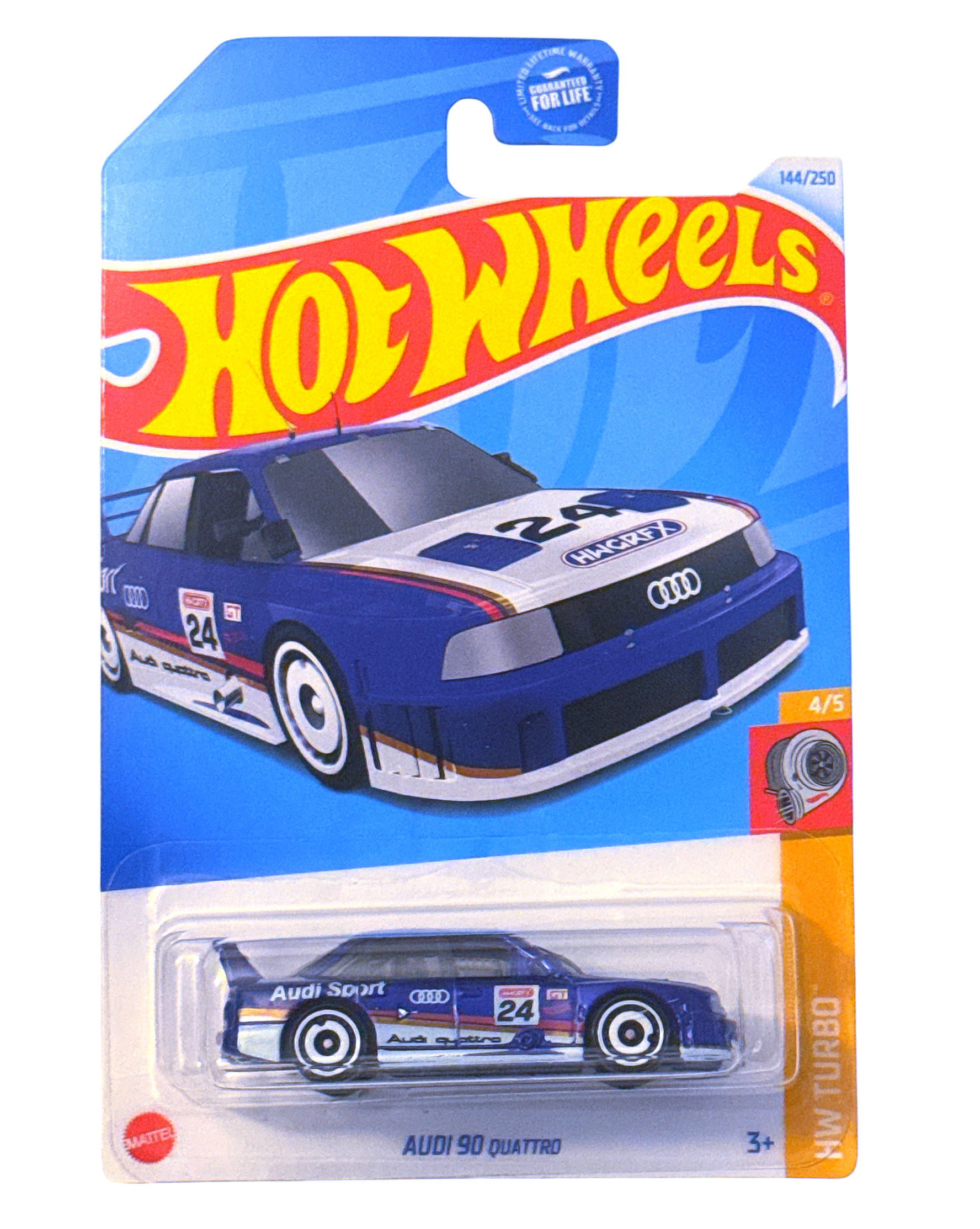 2024 Hot Wheels Audi 90 Quattro Blue HW Turbo 4/5 #144 HTC64 Audi Sport