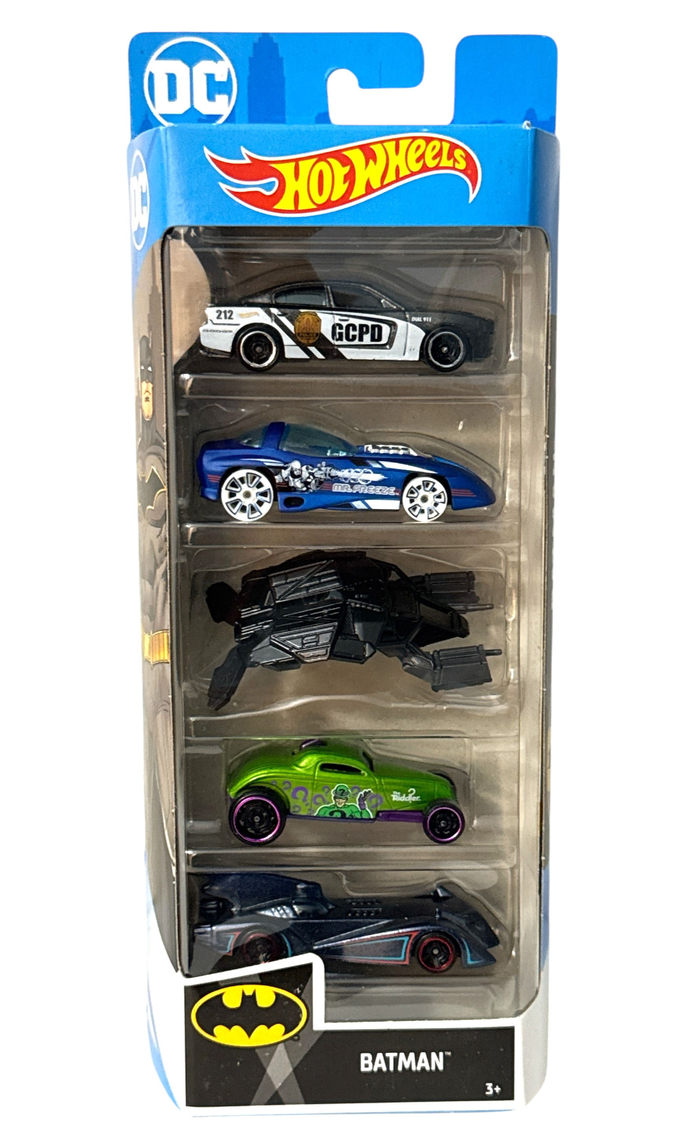 Hot Wheels City 2020 Batman DC Comics 5 - Pack Batmobile Bat Dodge Charger NEW