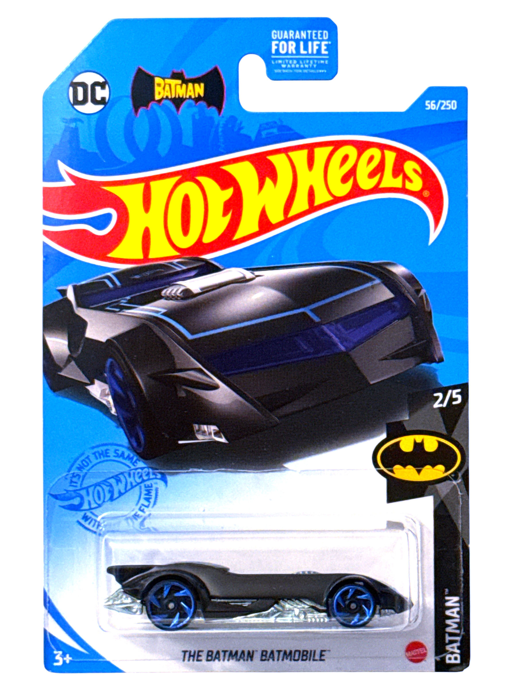 2021 Hot Wheels The Batman Batmobile Black Blue 2/5 #56 GTB56 DC
