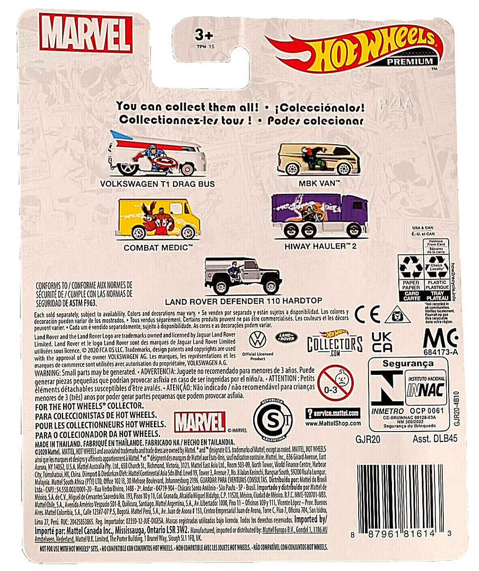 Miniatura: Hot Wheels Pop Culture Marvel MBK Van 2021 Premium Real Riders 2/5 GJR20