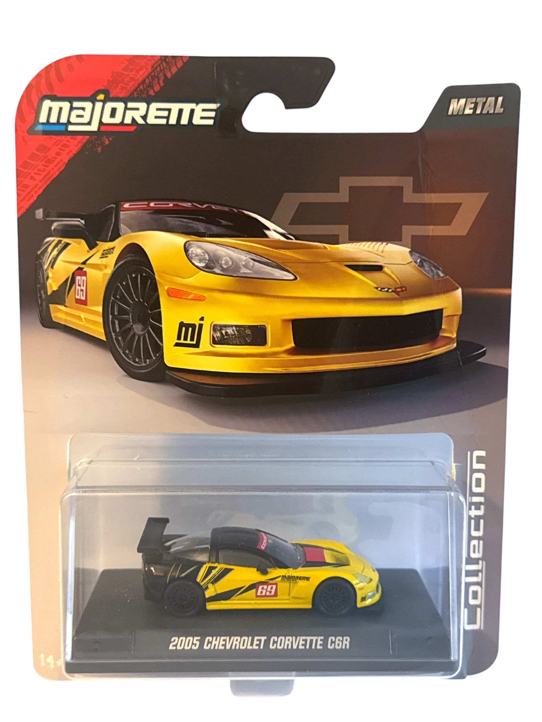 Majorette Collection 2005 Chevrolet Corvette C6R 1:64 Scale Collector Series New