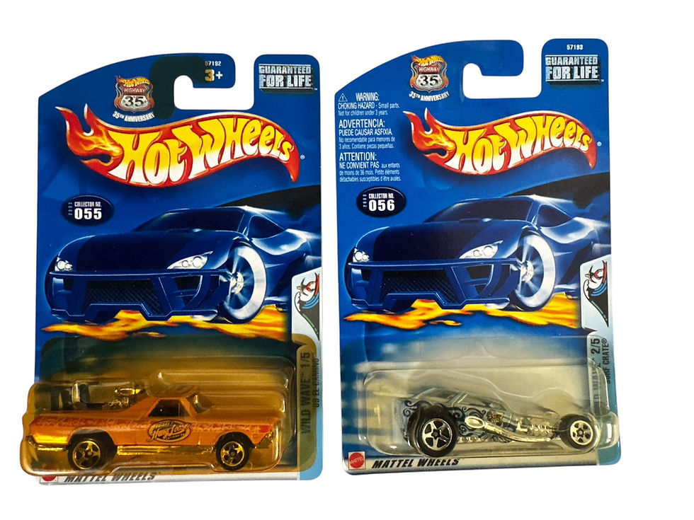 2003 Hot Wheels Wild Wave Series Complete Set of 5 Cars Lot NEW