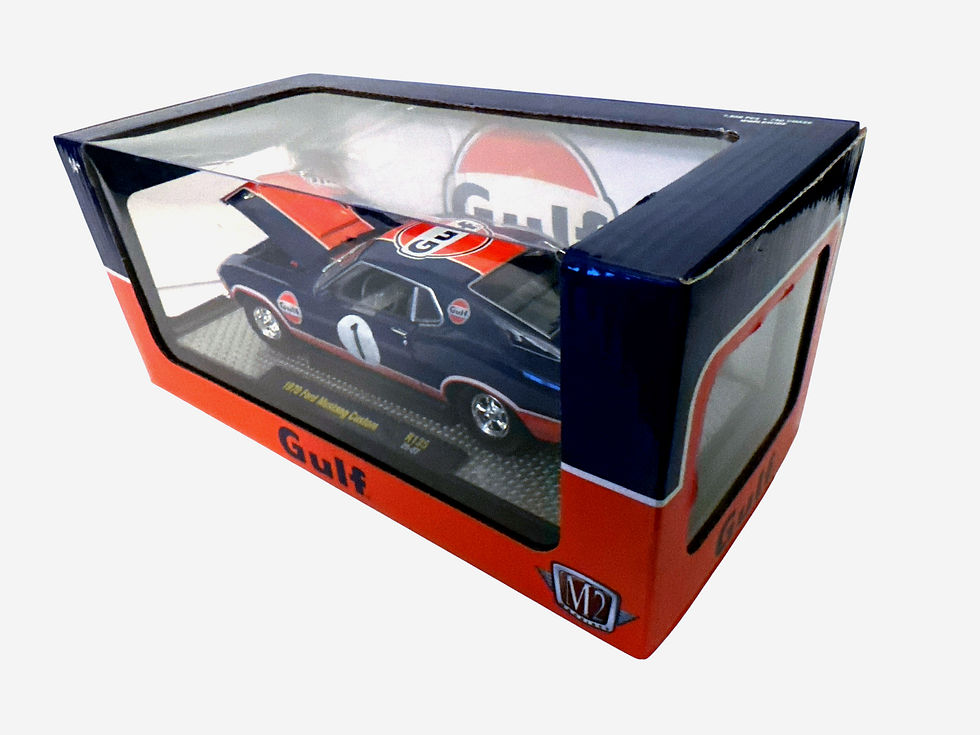 1970 Ford Mustang Custom Gulf Edition M2 Machines 1:24 Die Cast R135 / Sealed
