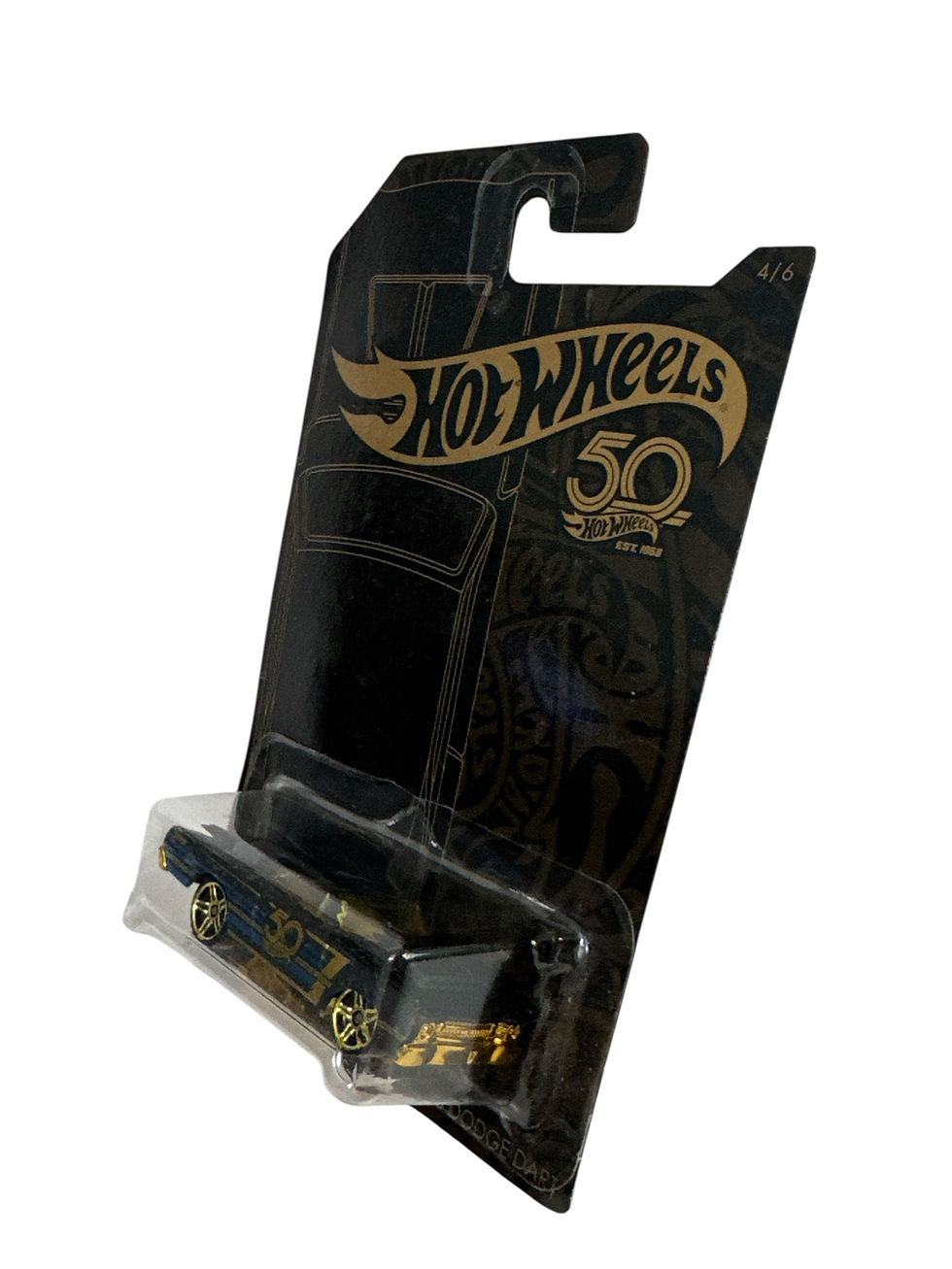 2018 Hot Wheels 50th Anniversary Black and Gold #4 '68 Dodge Dart