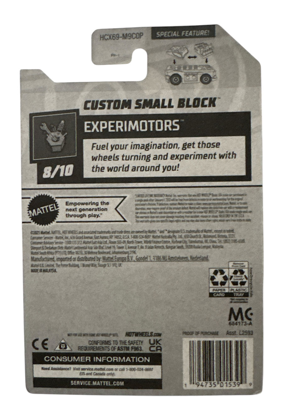 Miniatura: Hot Wheels Custom Small Block - Experimotors Series 8/10