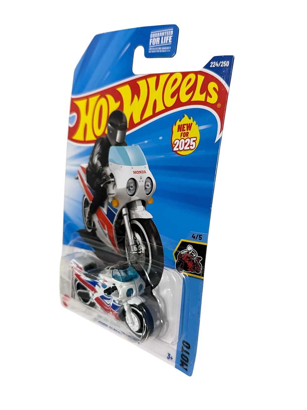 2025 Hot Wheels Honda VFR750R (RC30) White #224/250 MOTO 4/5