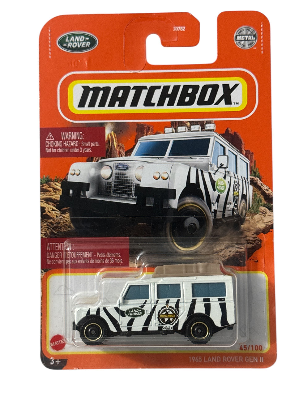 2022 Matchbox #45 1965 Land Rover Gen II White | Africa | Full Luggage New