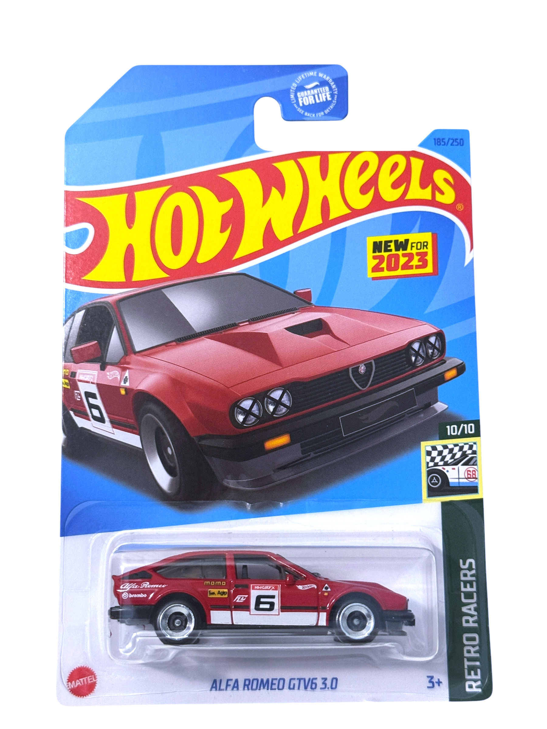 Hot Wheels Retro Racers Red Alfa Romeo GTV6 3.0 - 10/10 - 185/250 - New Unopened