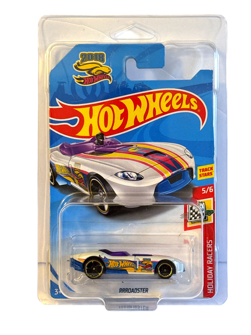 2018 Hot Wheels RRRoadster Treasure Hunt TH White Holiday Racers FKB22