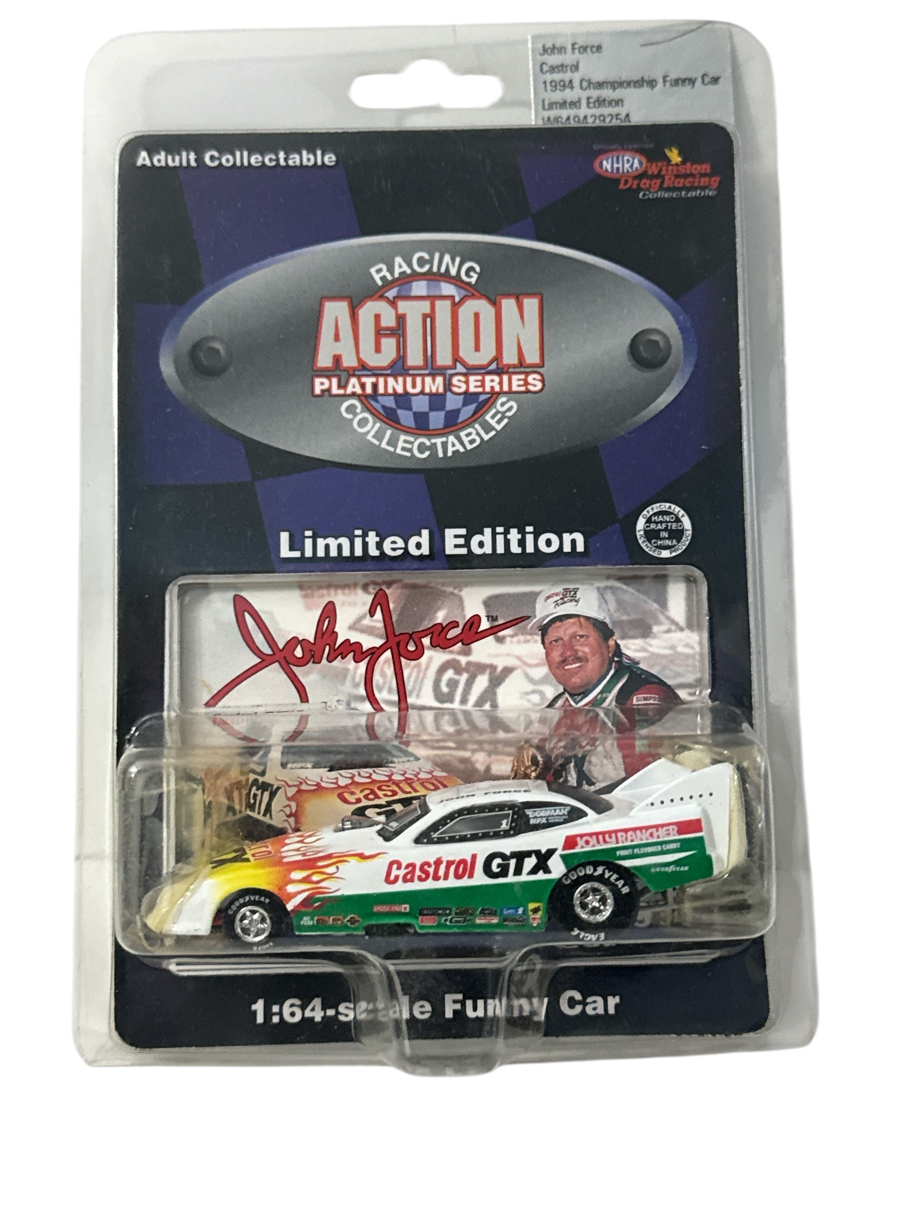 1/64 1994 John Force Castrol Championship Funny Car Action