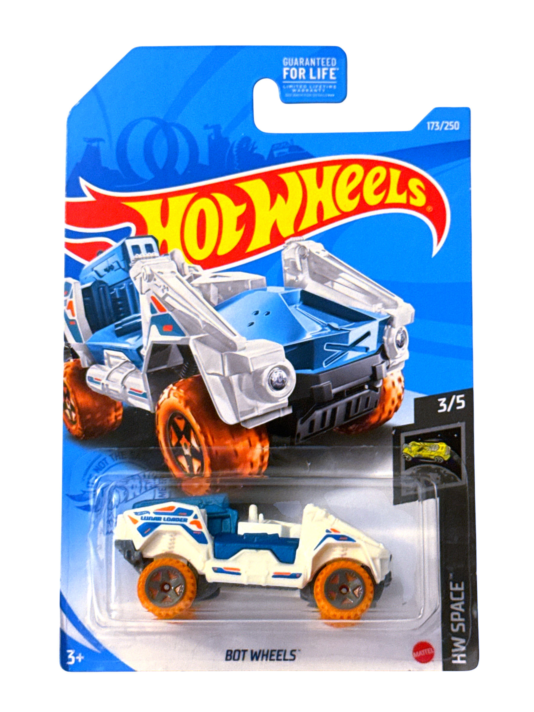 2021 Hot Wheels Bot Wheels White HW Space 3/5 #173 GTC02 Lunar Loader