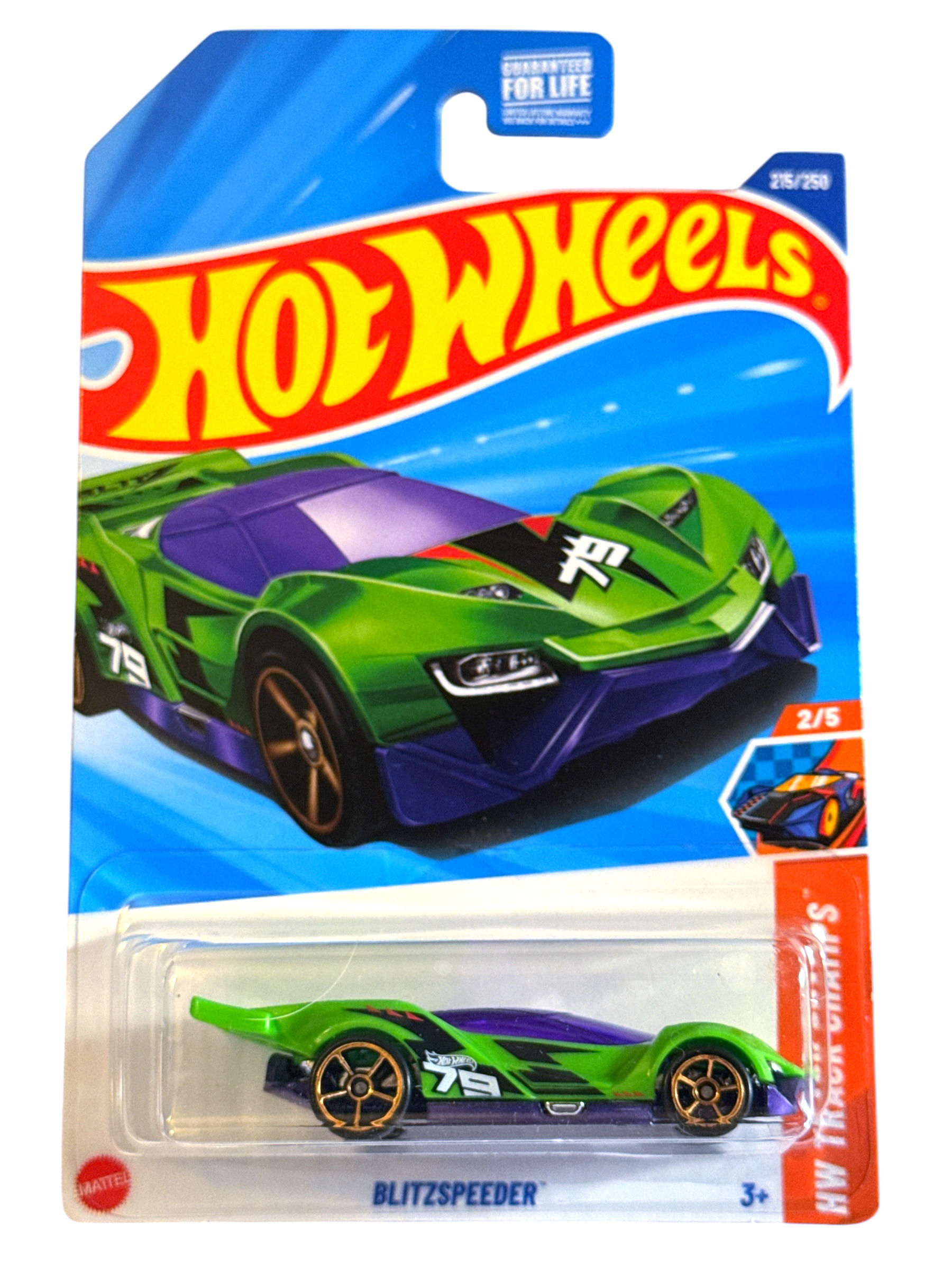 2026 Hot Wheels Blitzspeeder HW Track Champs Green Faster Than Life Wheels