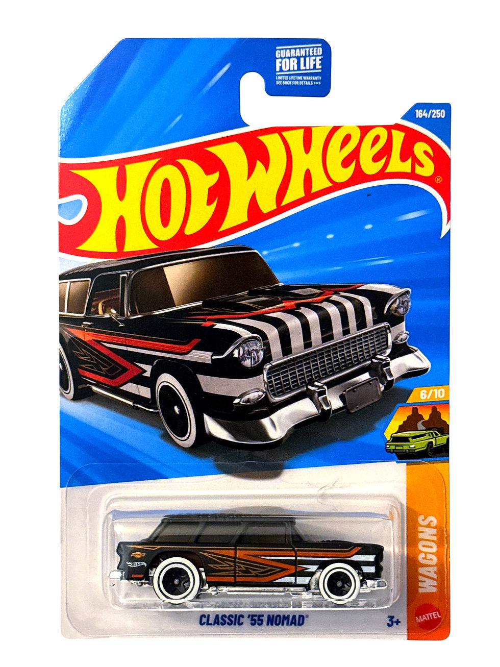 HOT WHEELS Classic '55 Nomad Black Wagons Mainline Chevy Chevrolet JJK10 2026