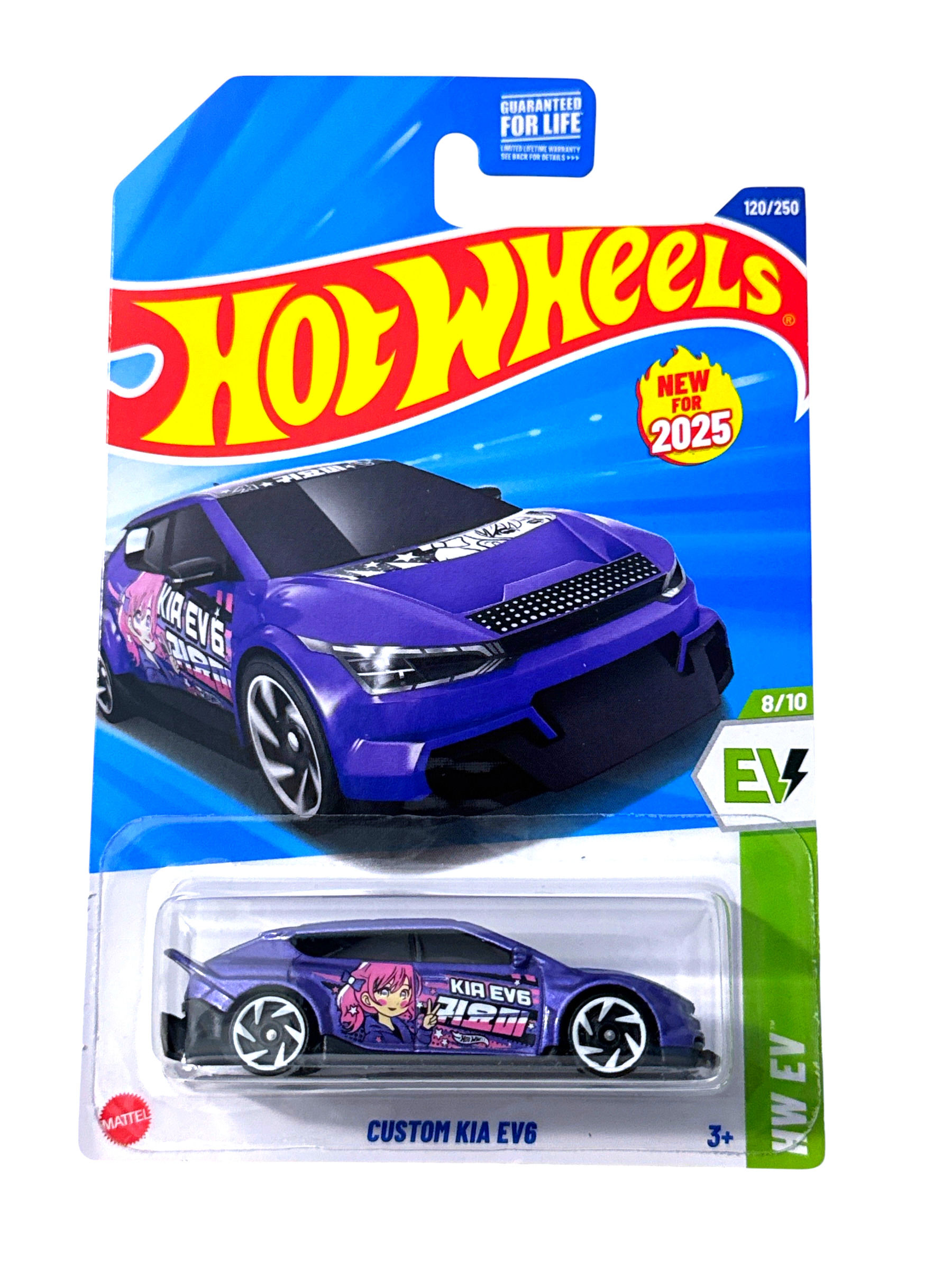 Hot Wheels Custom Kia EV6 Purple #120 120/250 - 2025 HW EV