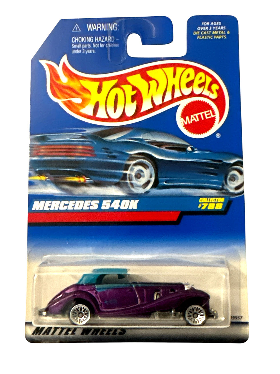 1997 Hot Wheels Mainline/Collector #788 MERCEDES 540K Purple Y3