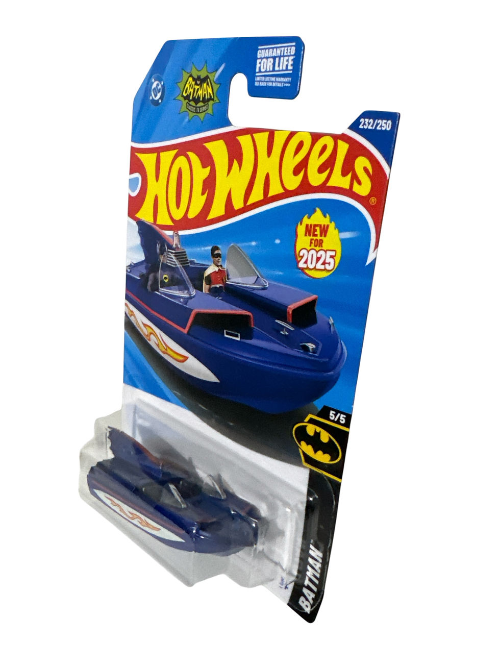 2025 Hot Wheels BATMAN 1966 Bat Boat Classic Batman TV Series , Blue #232