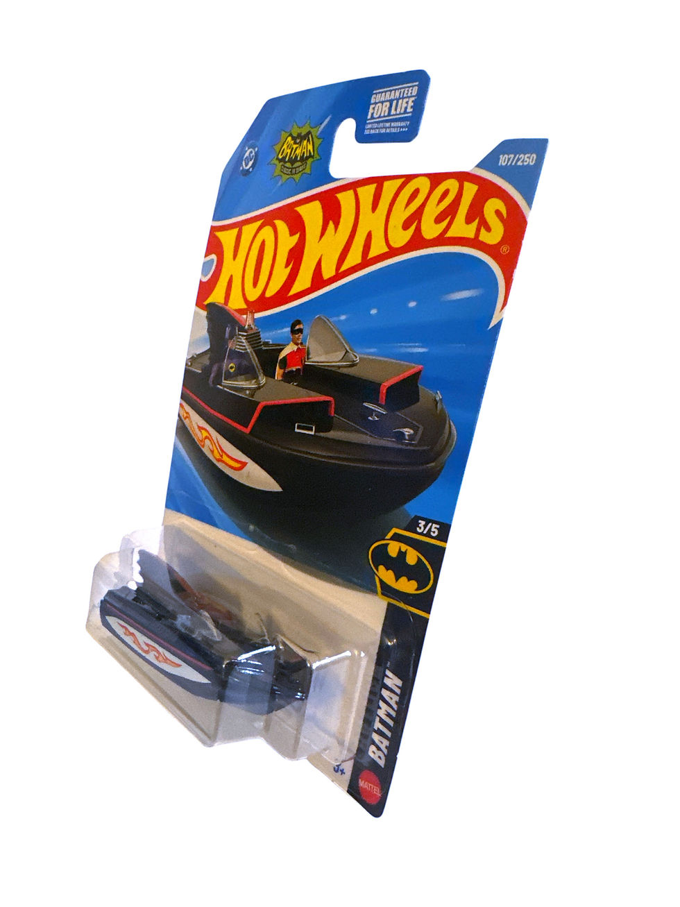2026 Hot Wheels #107 Batman 3/5 1966 BAT BOAT Black New Near Mint