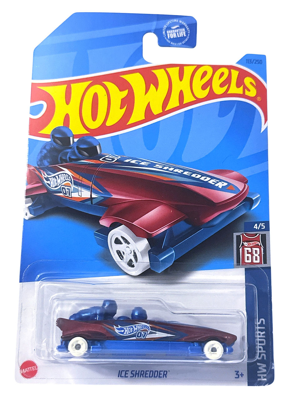 Hot Wheels Ice Shredder HW Sports Series #4/5 Blue & Yellow Diecast 1:64 Scale