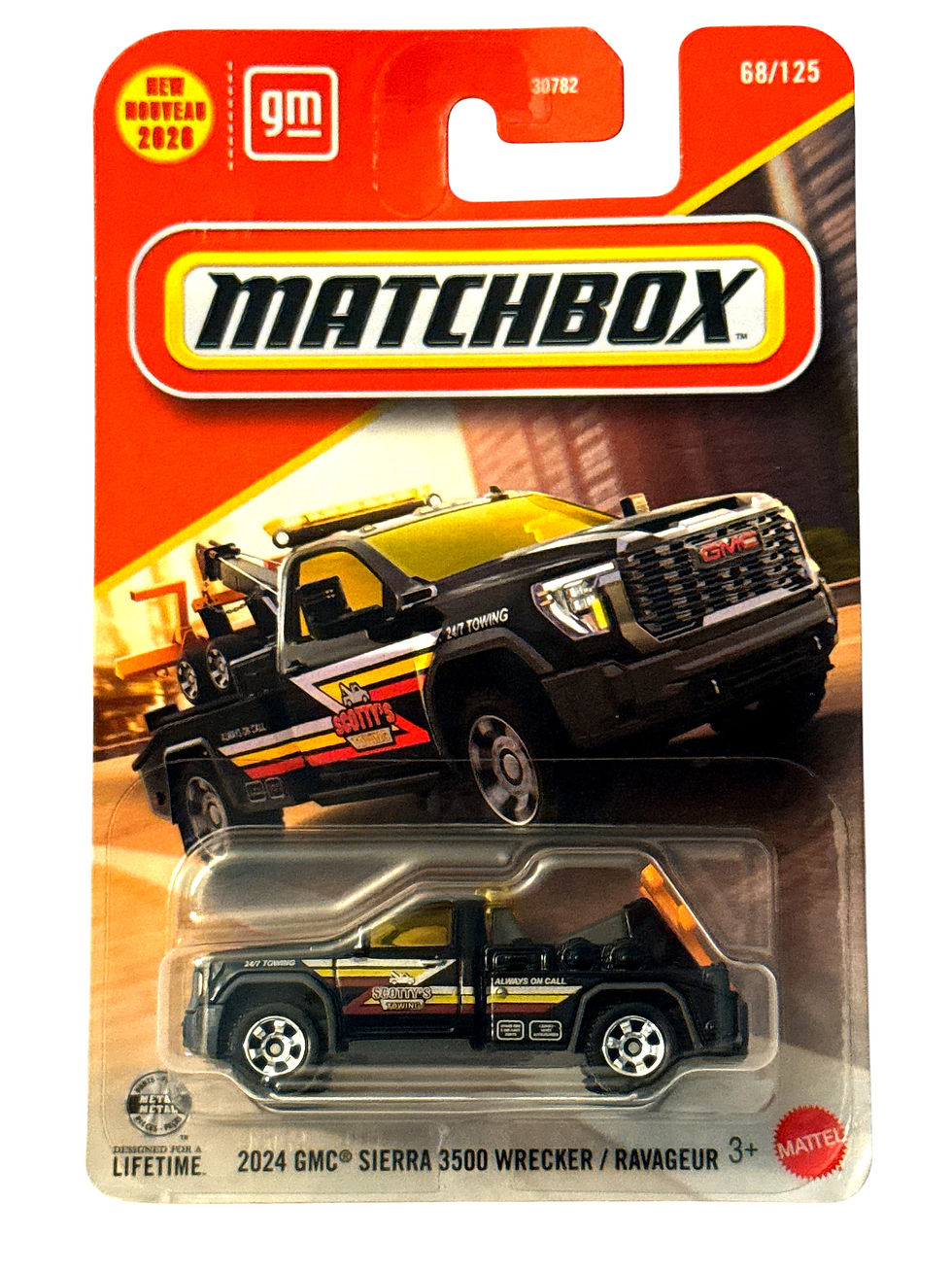 2026 Matchbox 2024 GMC Sierra 3500 Wrecker Black #68/125 JHM00 New Model