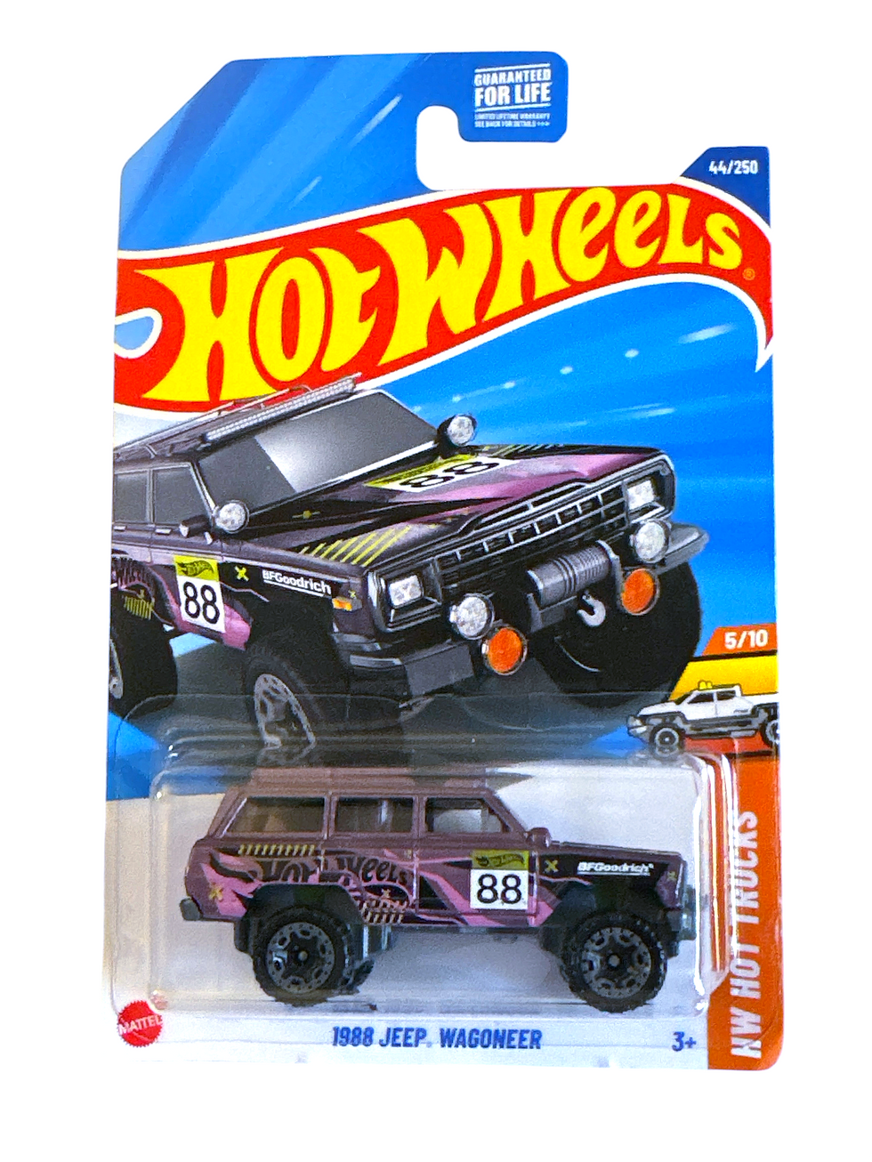Hot Wheels - 1988 JEEP WAGONEER - #44/250 - HW Hot Trucks 5/10 - Purple