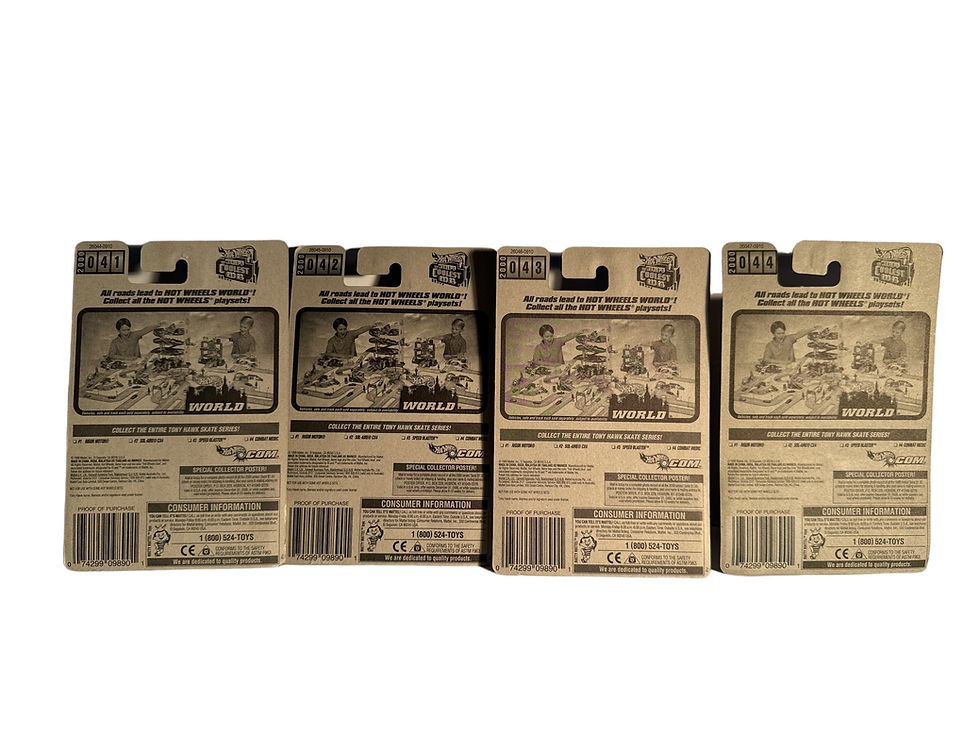 Miniatura: Hot Wheels 2000 Tony Hawk Skate Series Complete Set (4) Cars New