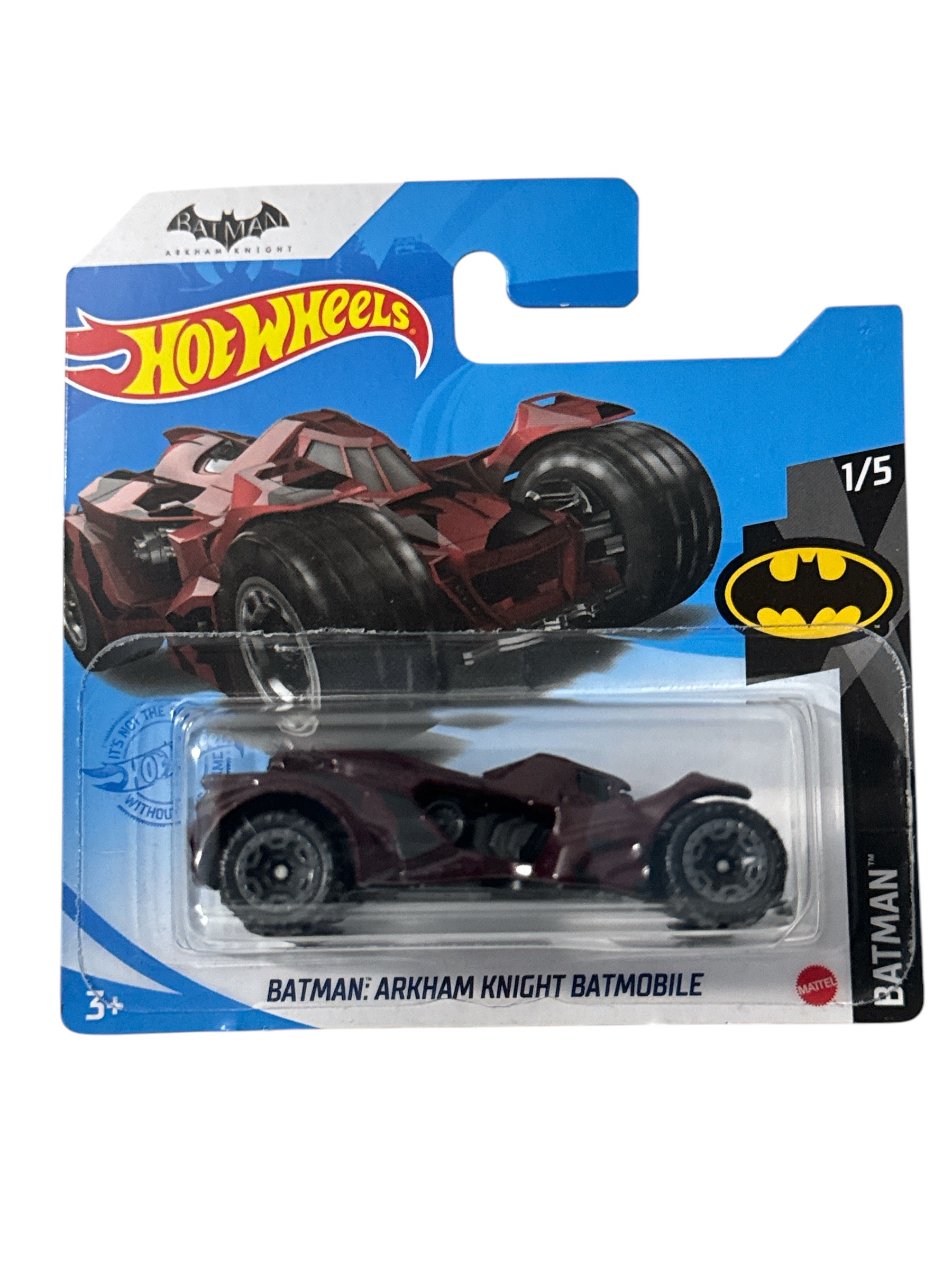 Hot Wheels Batman Arkham Knight Batmobile short card Sealed