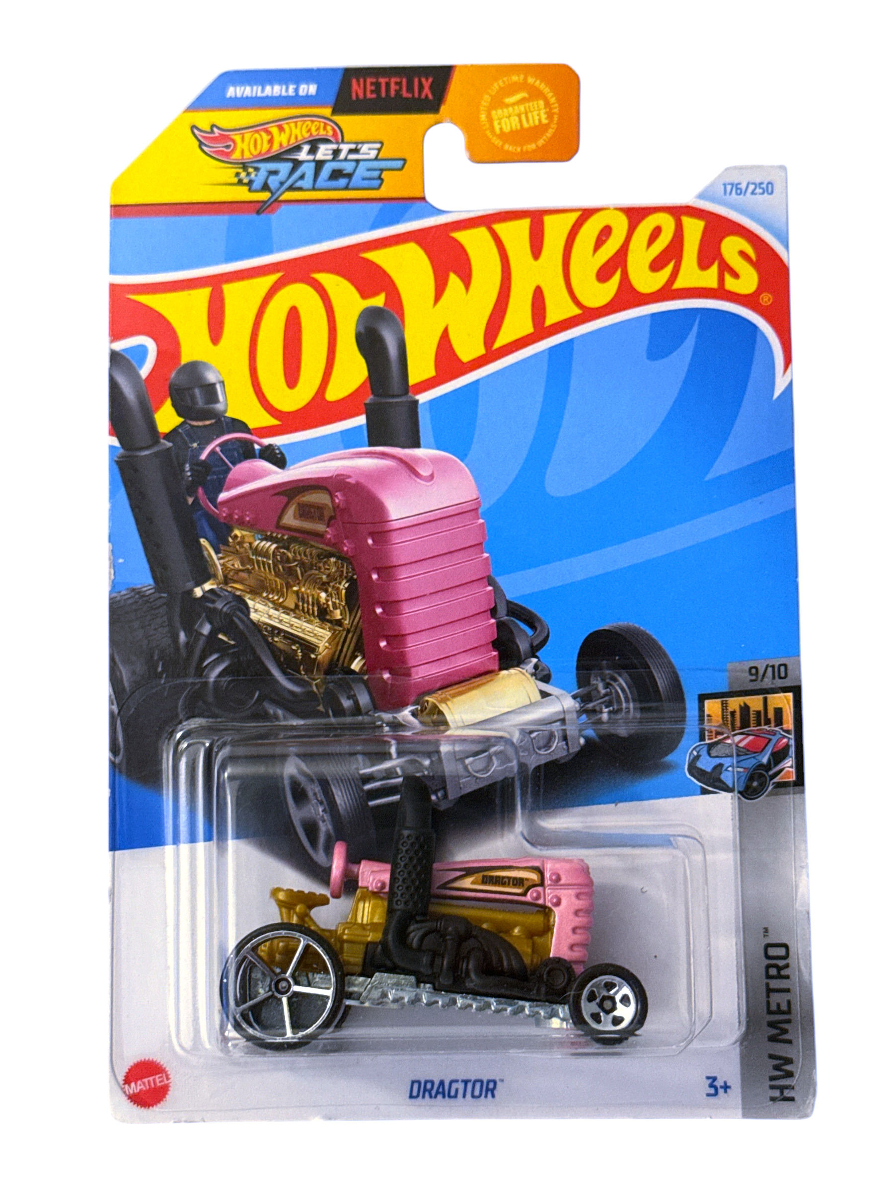 Hot Wheels 2024 HW Metro 9/10 Dragtor (Pink) 176/250