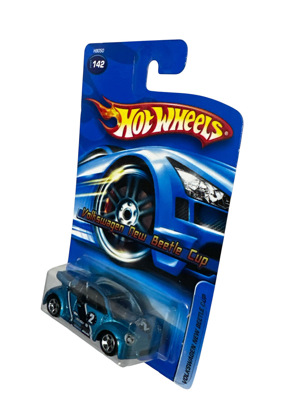 2005 Hot Wheels Volkswagen New Beetle Cup Metalflake Blue 5 Spoke