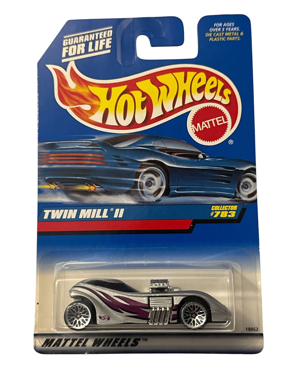 1998 Hot Wheels Twin Mill II Collector #783 LW Silver