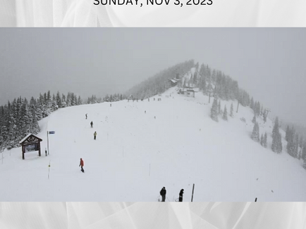 New snow. Is rain ahead?