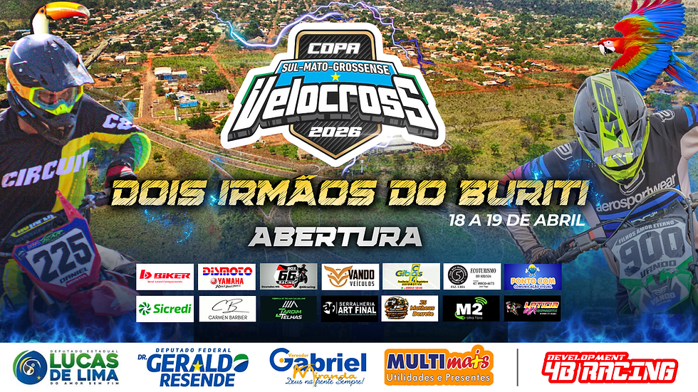 COPA SUL-MATO-GROSSENSE DE VELOCROSS | ABERTURA 26